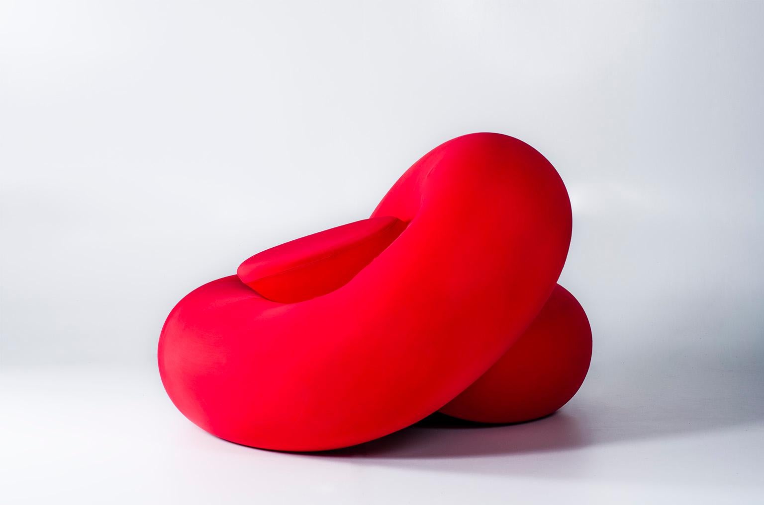 Moderne Fauteuil Nodone Modèle de DM Gugliermetto - F. Mello pour Gugliermetto Experience en vente