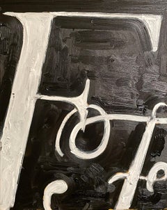 F-5 / Abstrakte Buchstaben – abstrakt, Gemälde