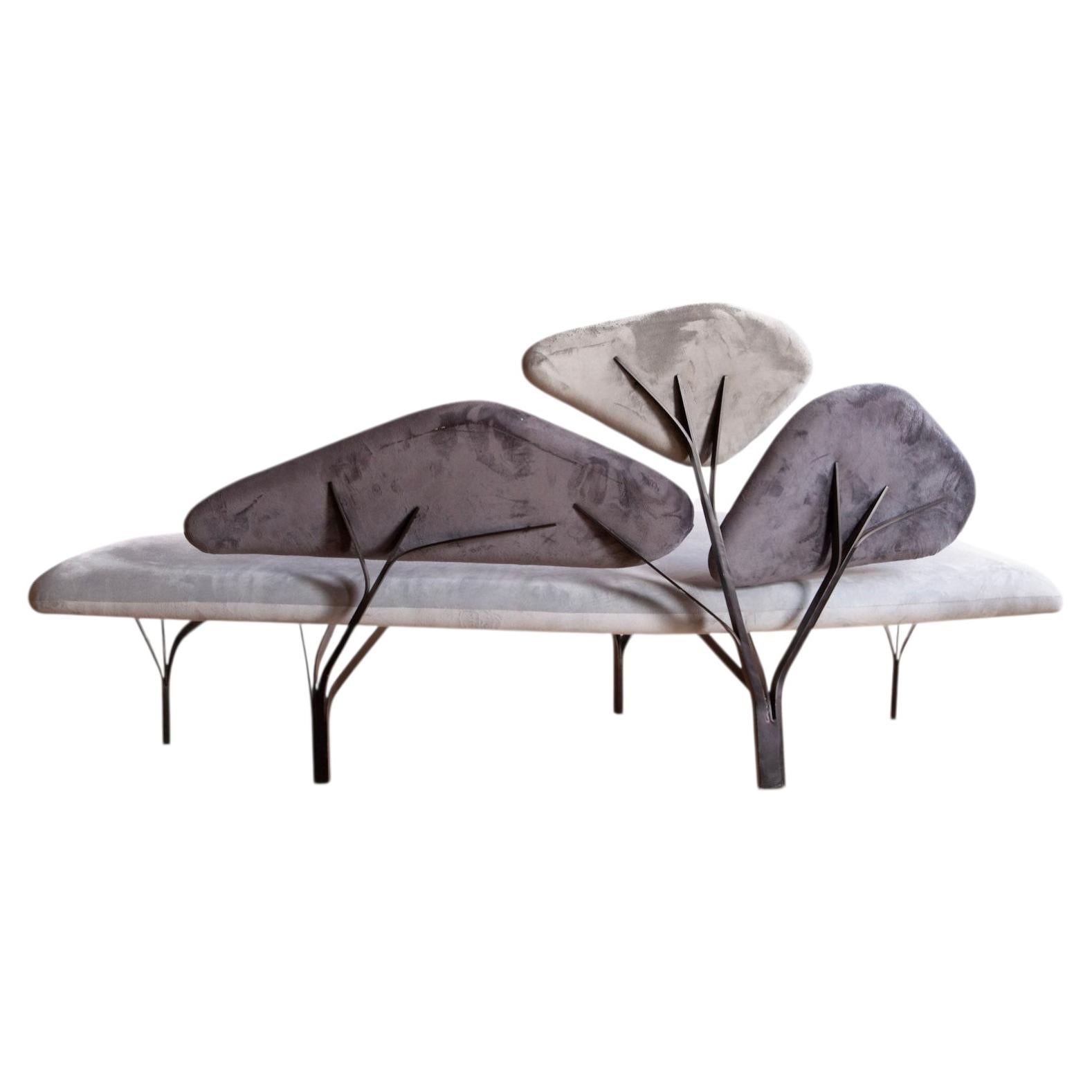 Noe Duchaufour-Lawrence Steel and Upholstered "Borghese" Sofa