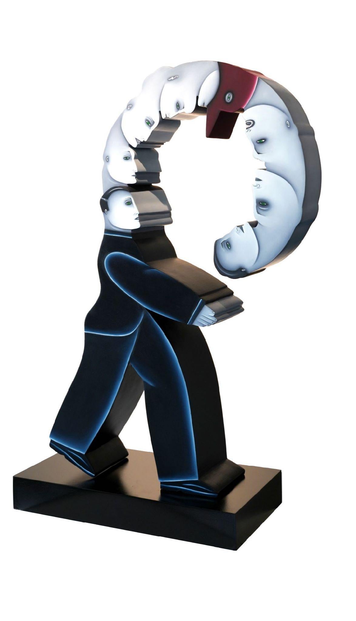 Figurative Sculpture di Noé Katz - Camminare nella vita