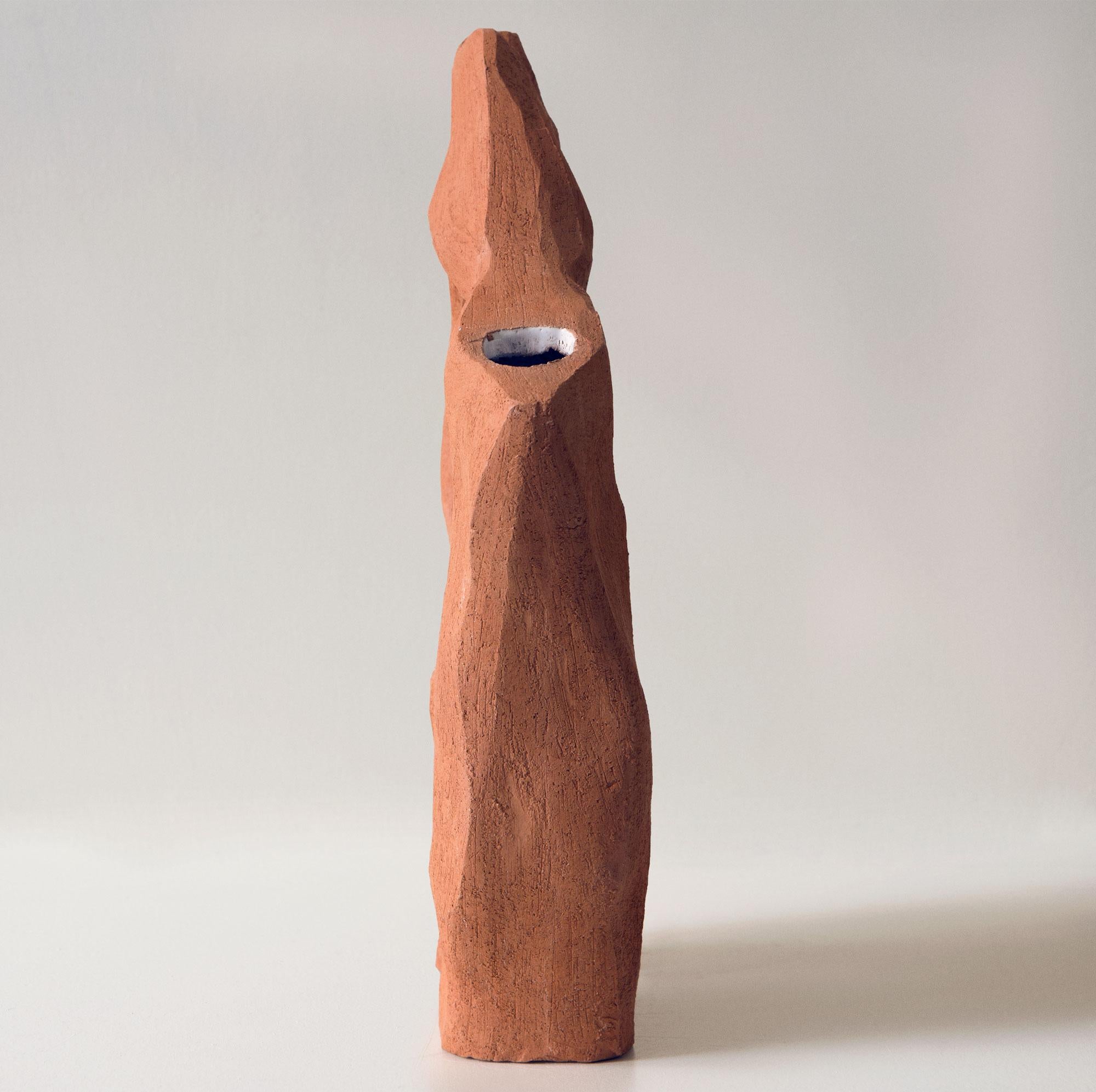 Tr (Terracotta) 31 - Sculpture en terre cuite abstraite et moderne en vente 2