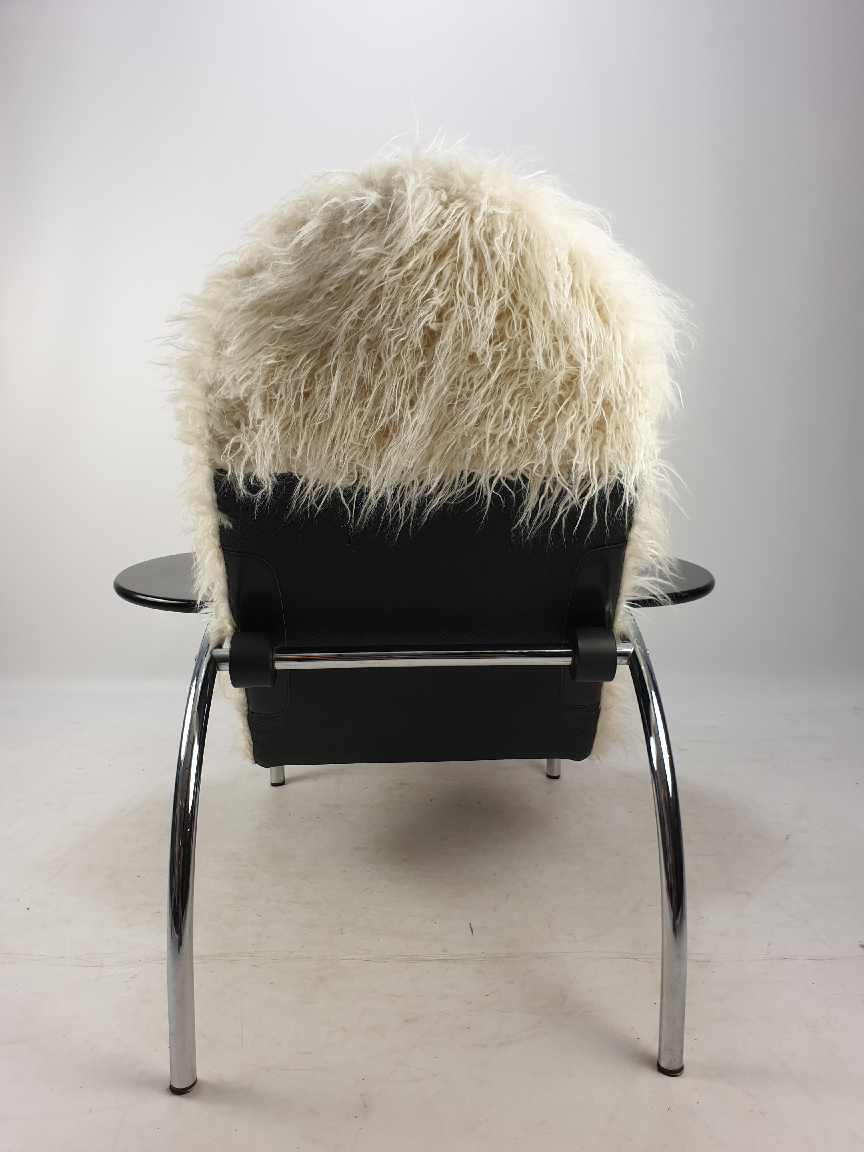 Noe Lounge Chair by Vitelli and Ammannati for Moroso, Italy, 1980's For Sale 3
