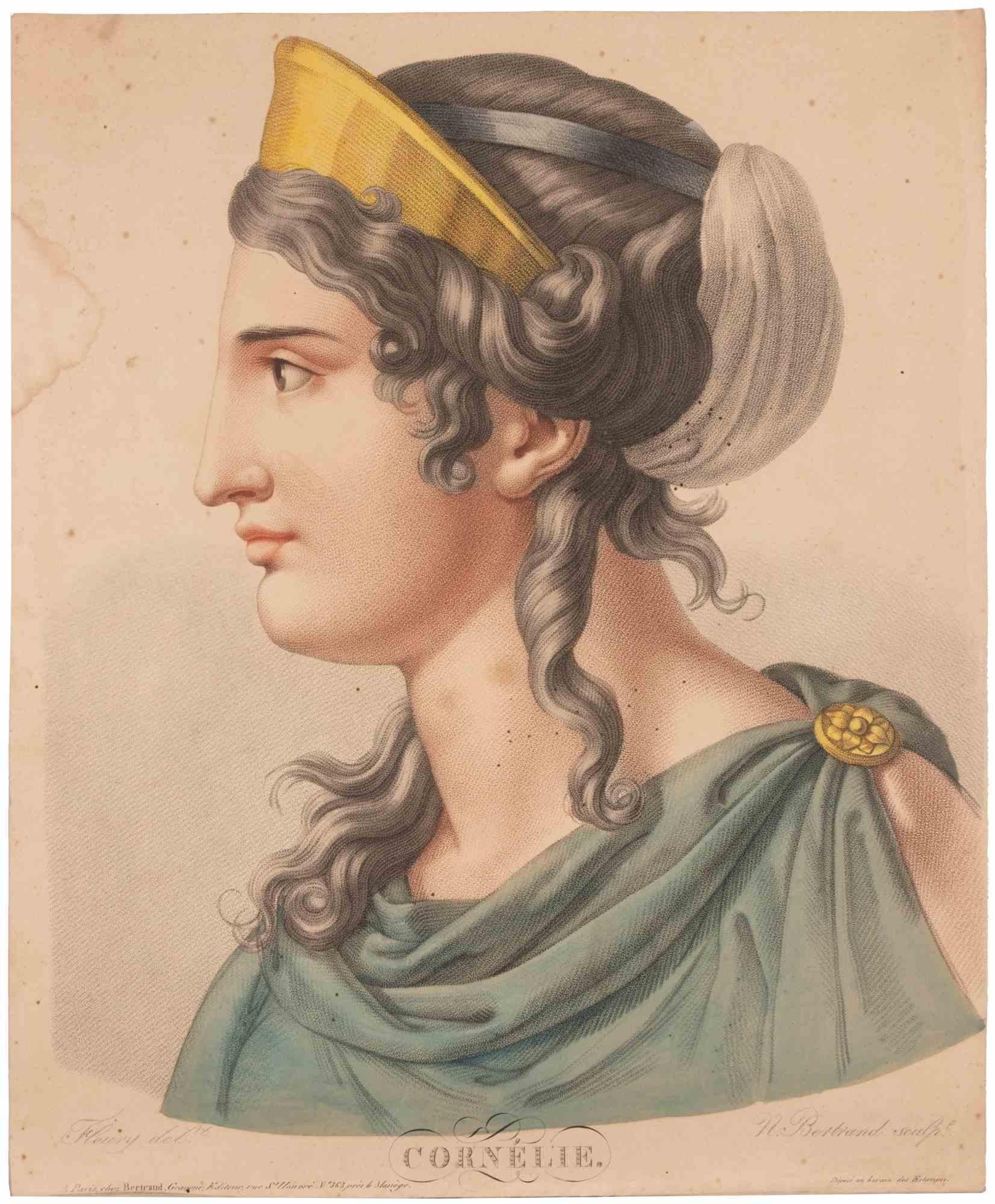 Cornélie - Lithograph By Noel Betrand - 19th century