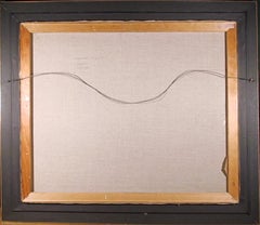 Aproximación de un jinete, pintura al óleo del Oeste por Noel Daggett