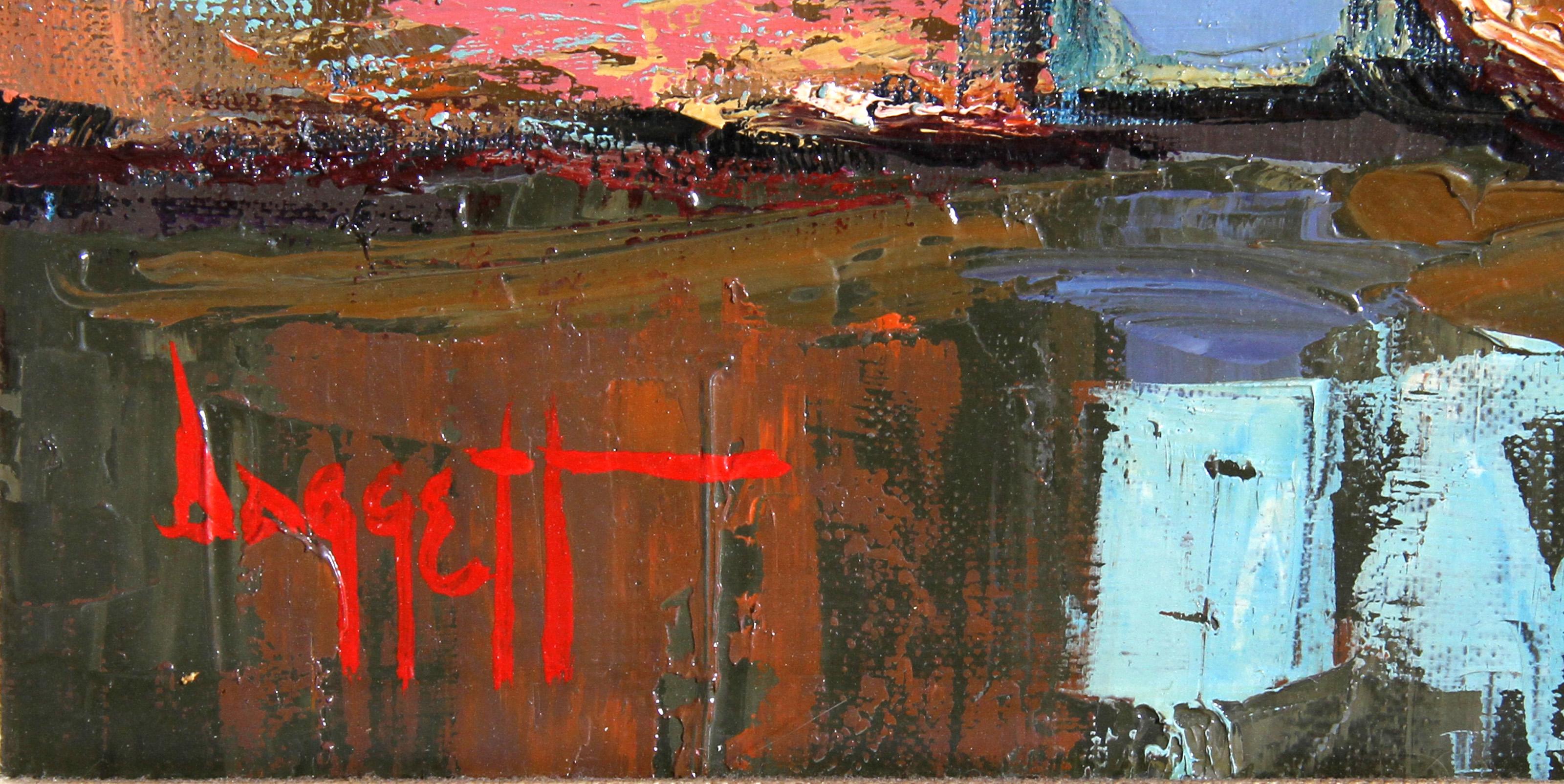 Fan Nap: Vietnam Sketchbook, dipinto impressionista olio su tela di Noel Dagget - Painting Impressionismo di Noel Daggett