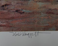 A Last Look Back, American Western Art Lithograph by Noel Daggett