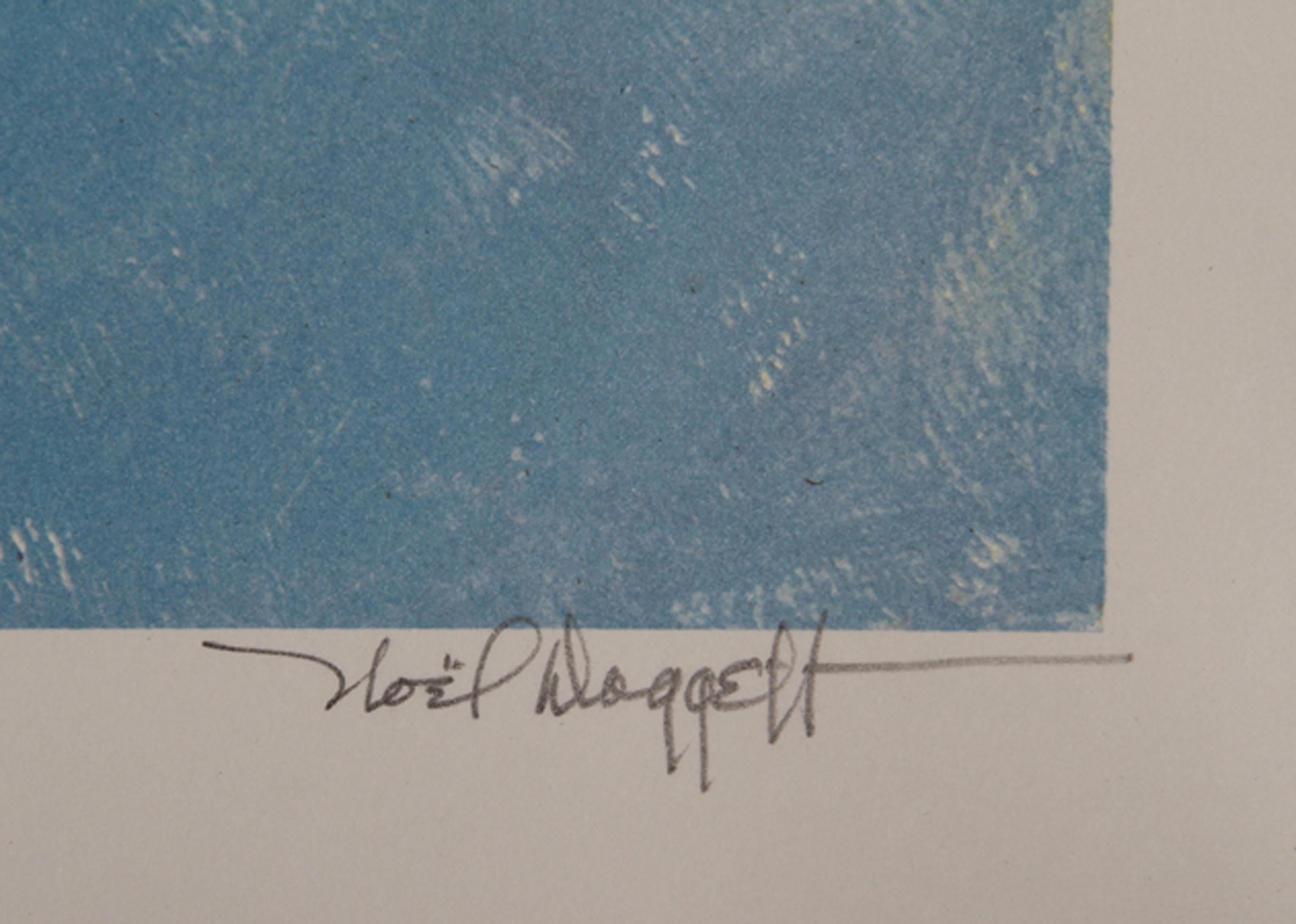 High Country Chill, litografia d'arte western americana di Noel Daggett in vendita 1