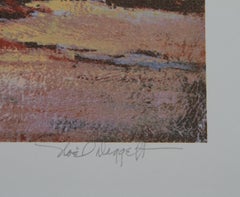 Last of the Strays, American Western Art Lithograph by Noel Daggett