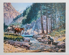 Pay Dirt, American Western Art Lithograph by Noel Daggett