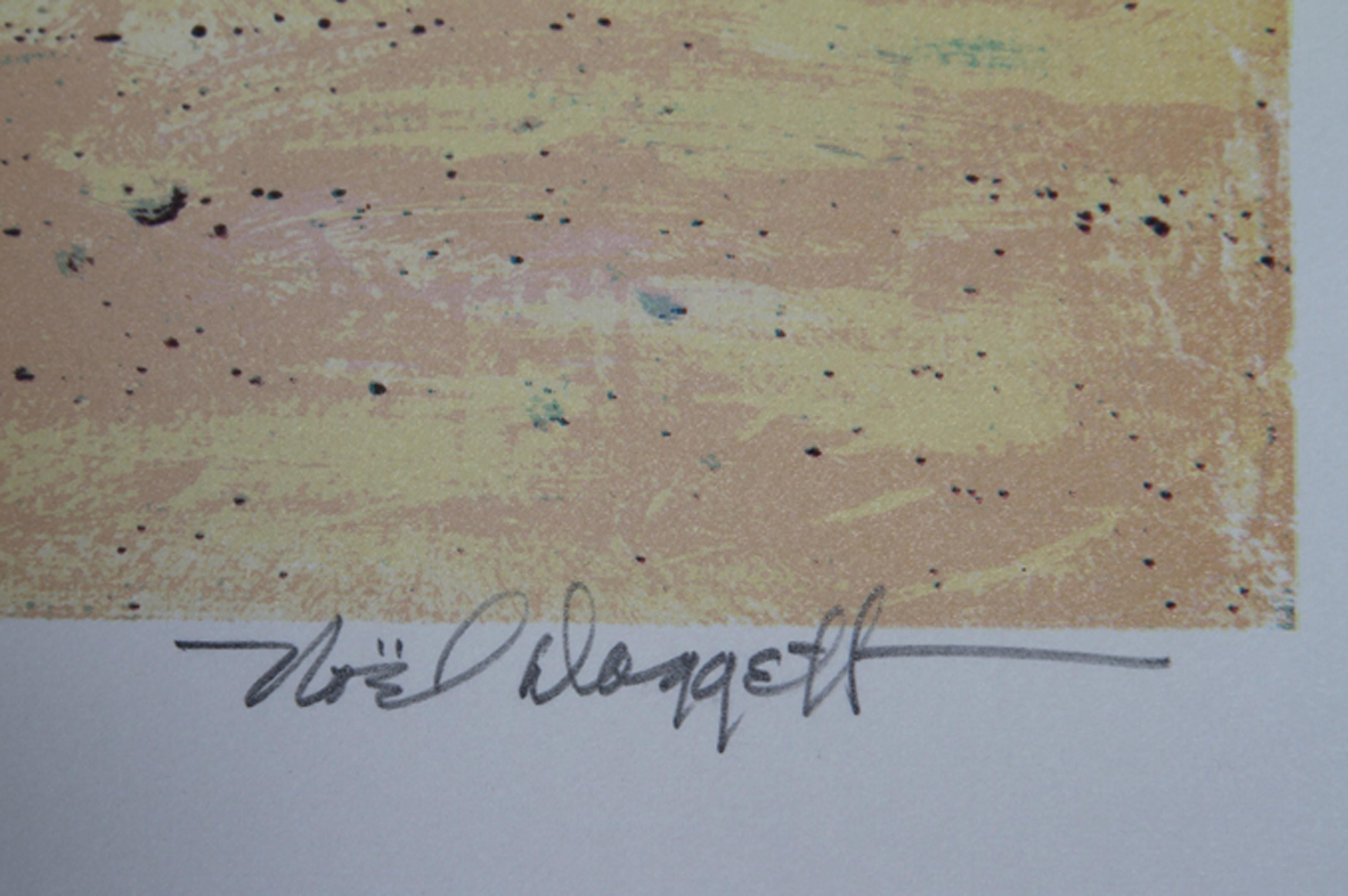 Rueda el tuyo, litografía de arte del Oeste americano de Noel Daggett en venta 1