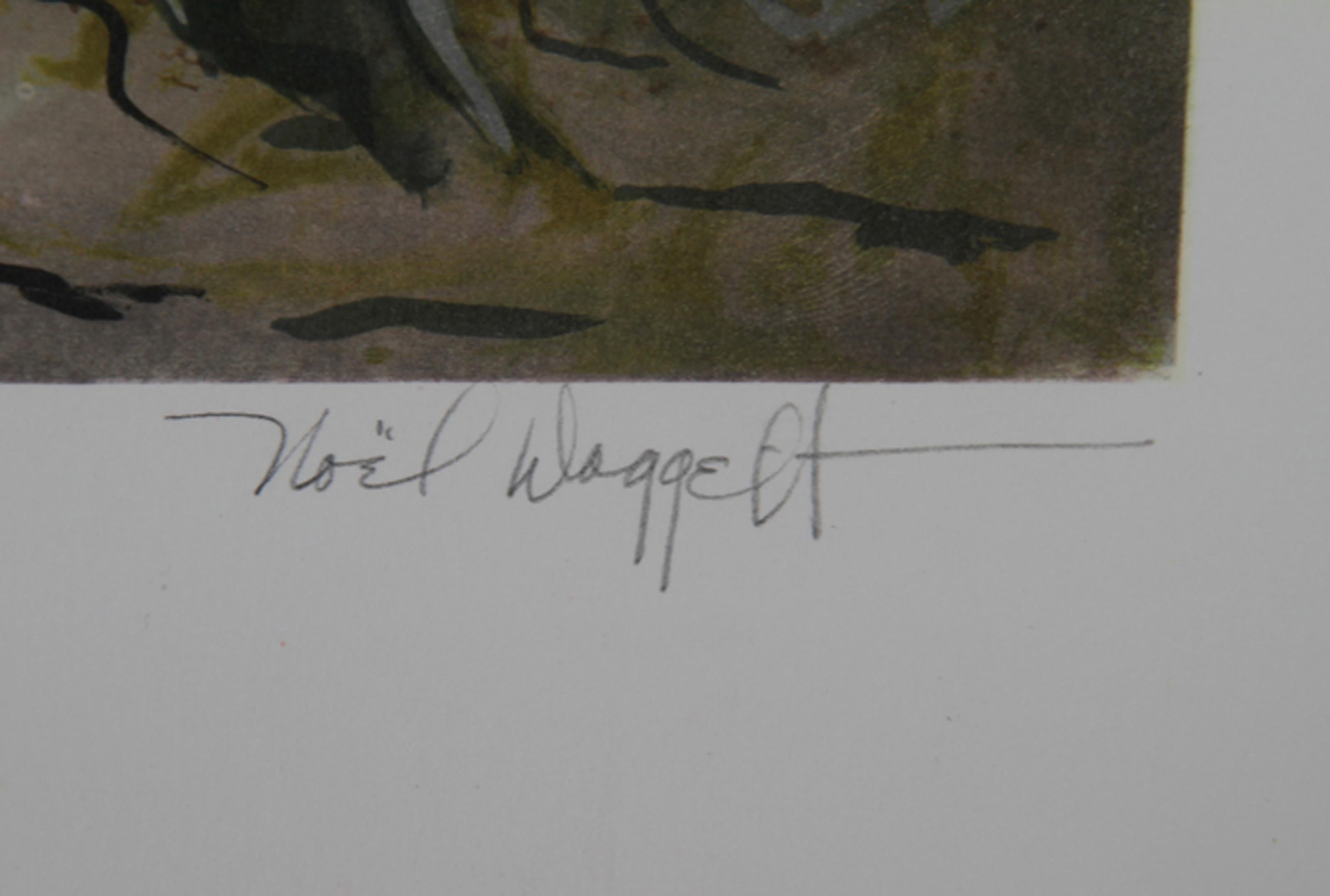 We Shall Not Talk of War, litografia d'arte occidentale americana di Noel Daggett in vendita 1