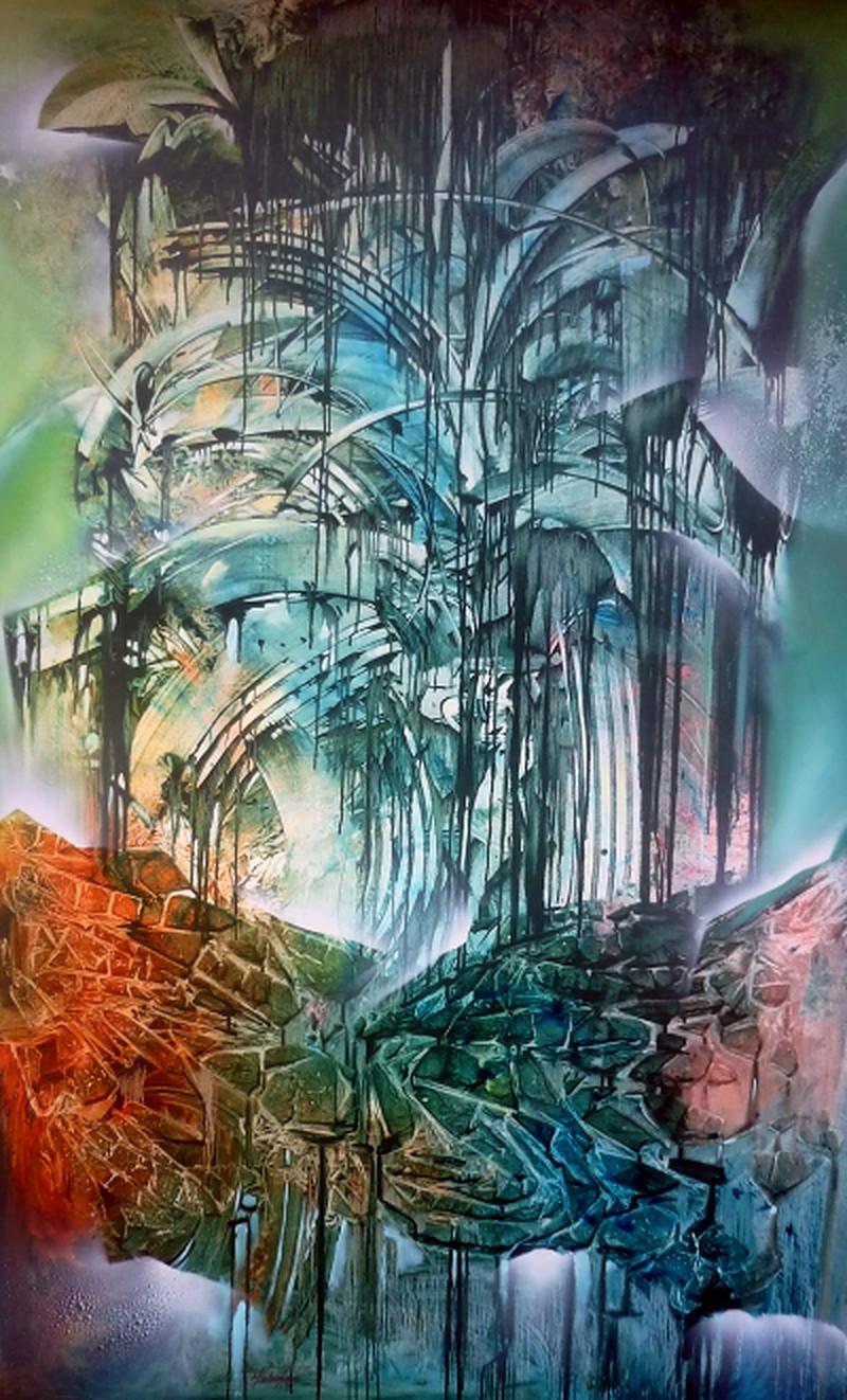 Descomponiendo Paisaje2 / 8 - Mixed Media Art by Noel Dobarganes