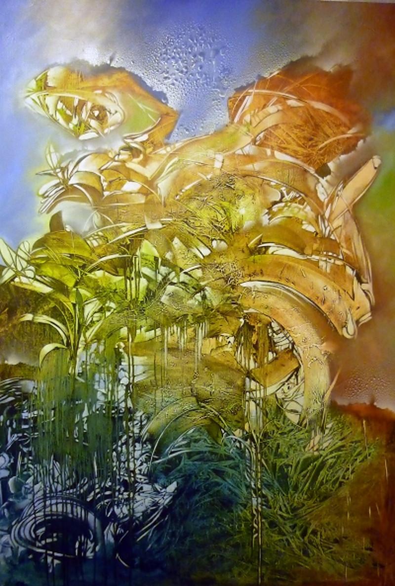 El Valle1 / 8 - Mixed Media Art by Noel Dobarganes