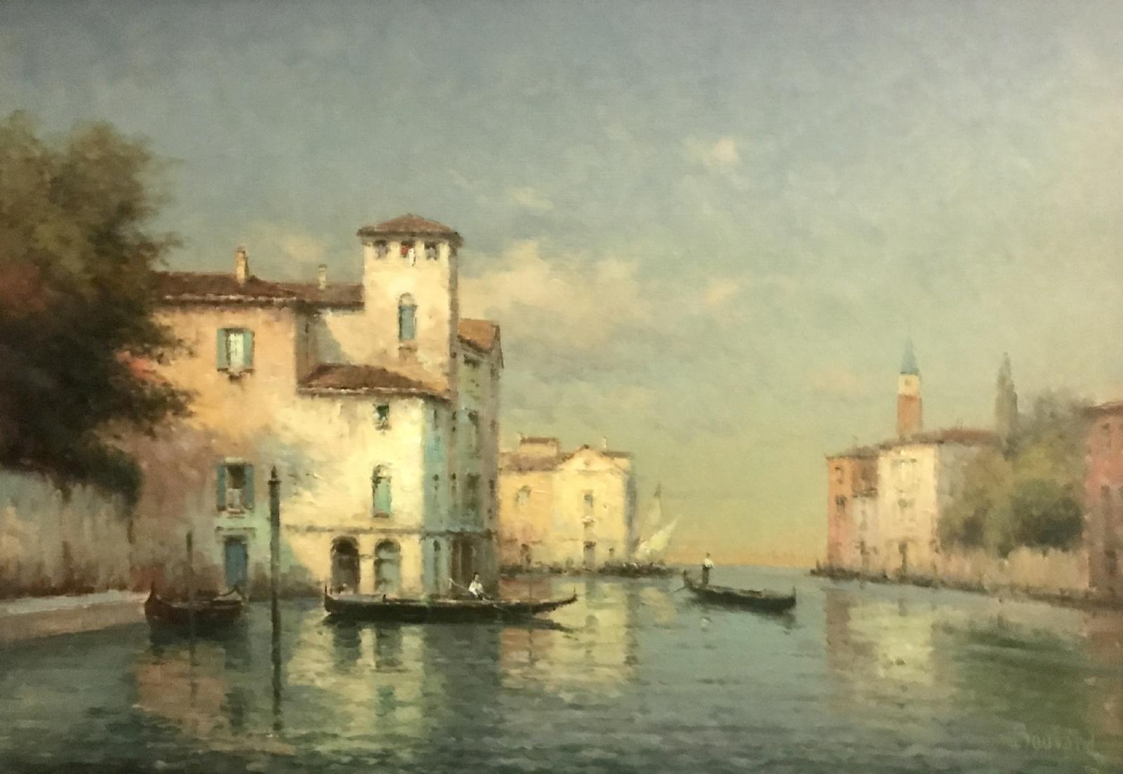 Landscape Painting de Noël George Bouvard - Una visión veneciana