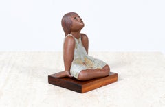 Noel Osheroff Ceramic Girl Figure Sculpture for Robert Maxwell Studio