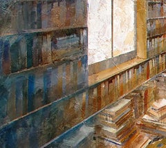 Ambient Literari XIII -21st Cent, Contemporary, Figurative, Oil Paint, Modernism