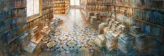 Ambient Literari XIII -21st Cent, Contemporary, Figurative, Oil Paint, Modernism