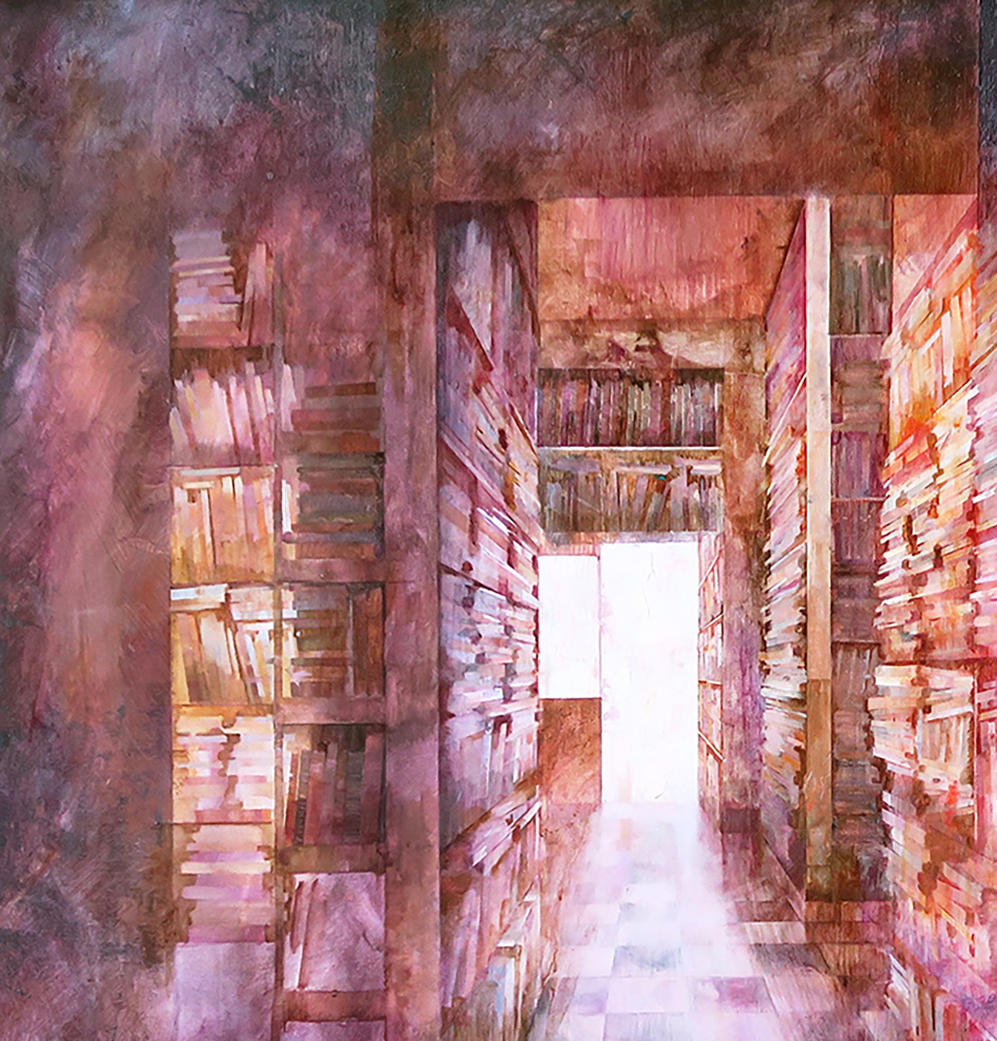 Rastres II - Siglo XXI, Contemporáneo, Pintura al óleo figurativa, Modernismo - Interior Painting Marrón de Noemi Martín