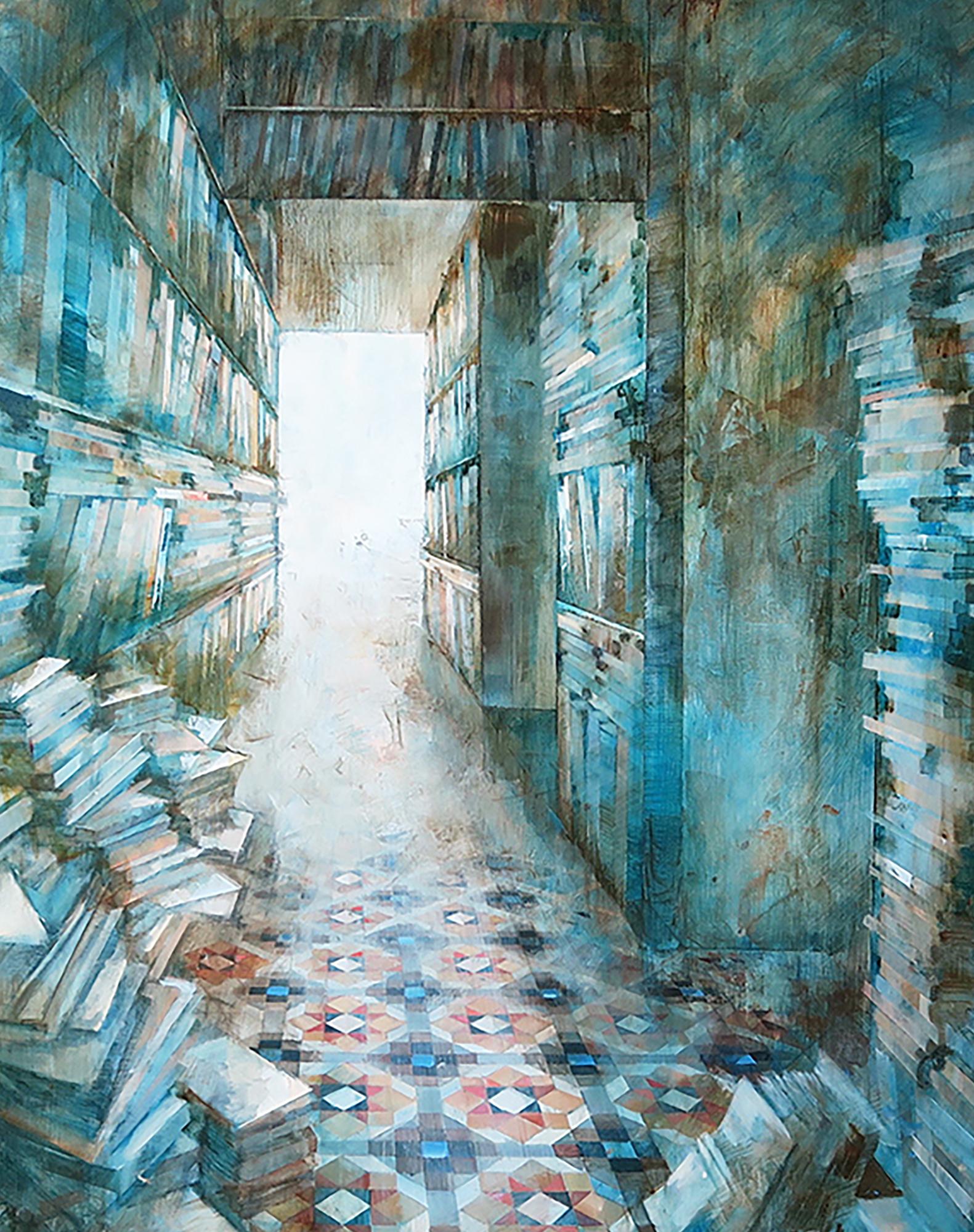 Somnis - 21° secolo, Contemporaneo, Pittura ad olio figurativa, Modernismo in vendita 2