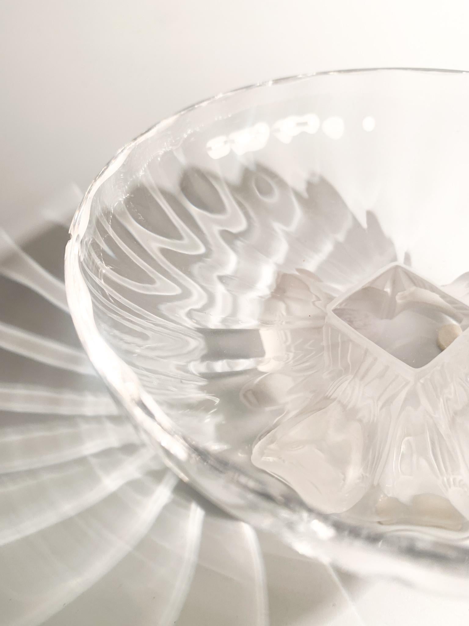 Nogent Cup in Lalique Crystal with Carved Birds from the, 60s 1