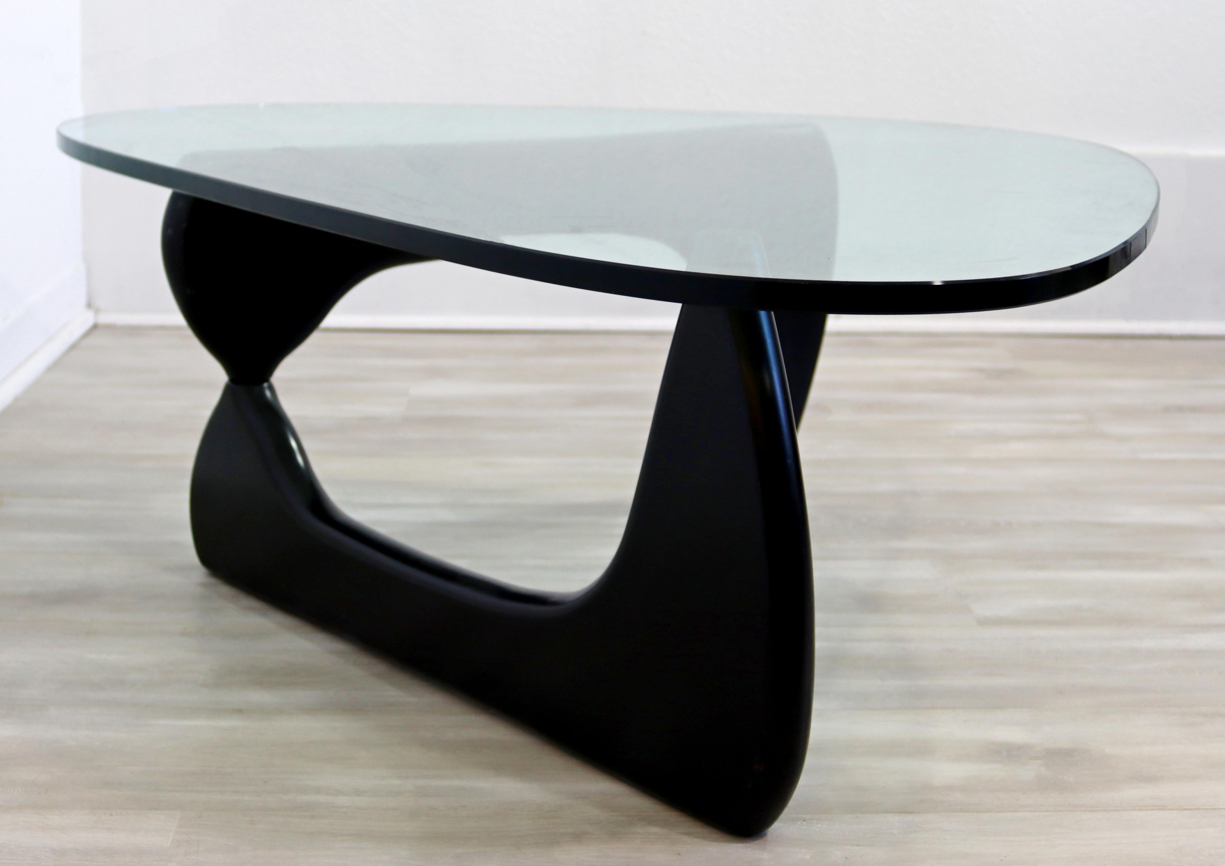 Mid-20th Century Noguchi Coffee Table Original Vintage 1960's Black Ebony