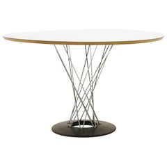 Noguchi Cyclone Dining Table, Out of Production 48 Inch White Top, Signed