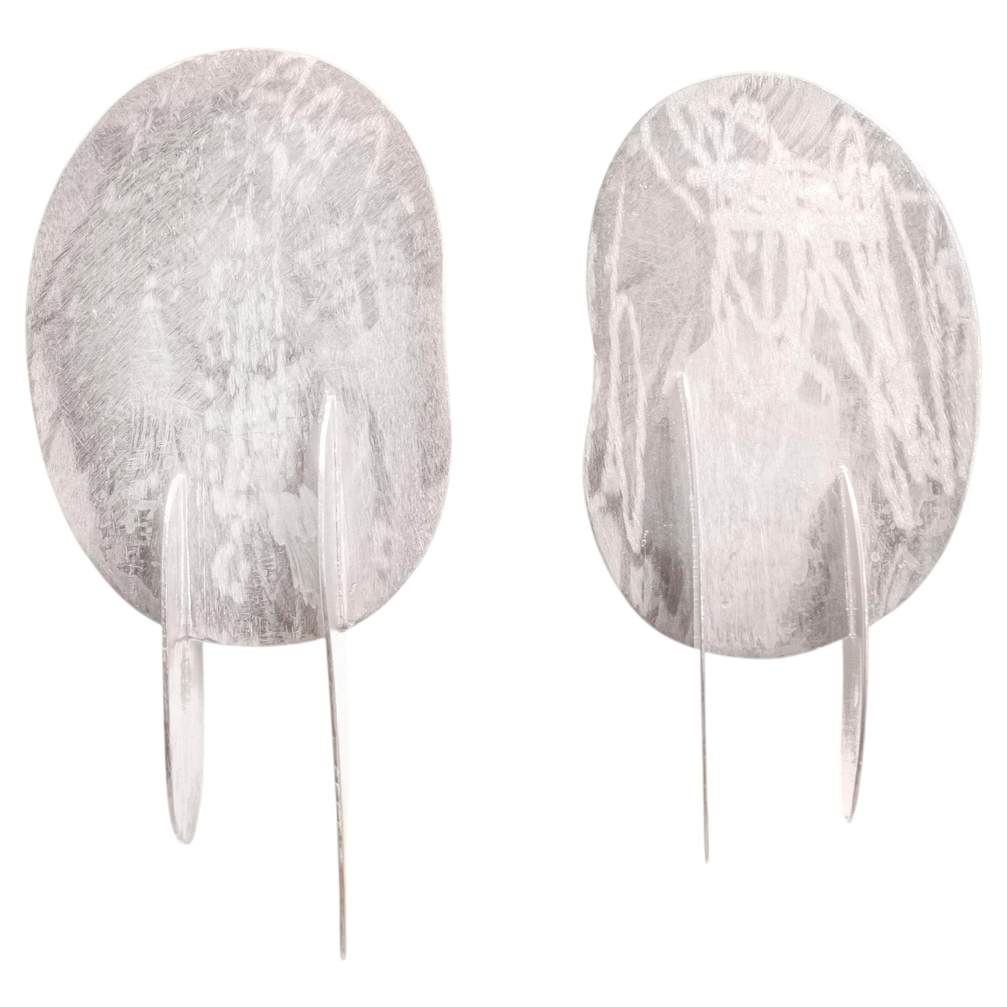Noguchi Earrings in Sterling Silver 925 by Alejandra Campos Taylor
