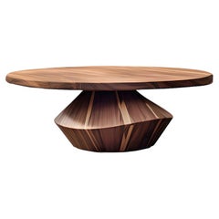 Noguchi-Inspired Solace 43: Round Top, Stunning Walnut Grain