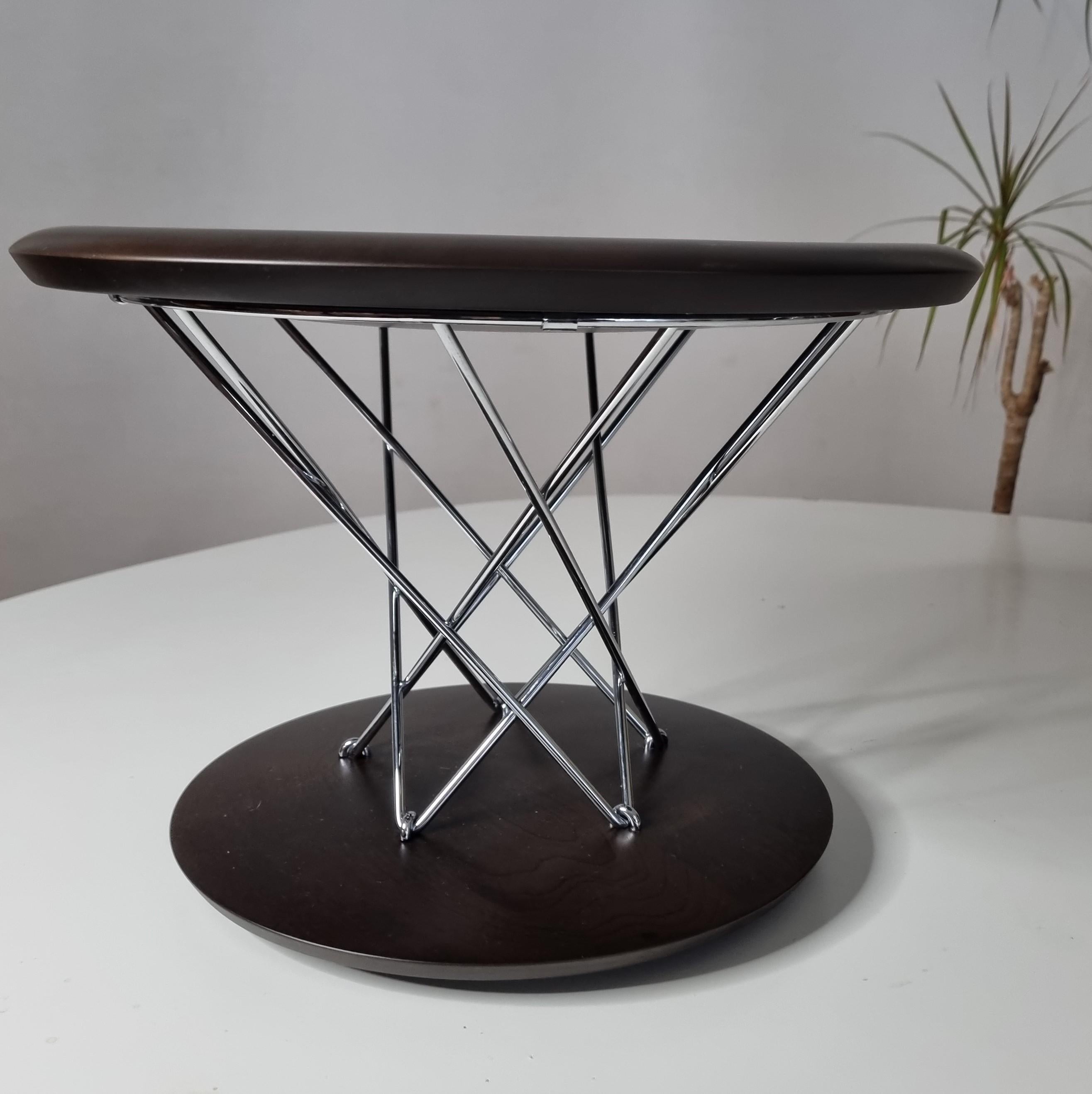 Mid-Century Modern Noguchi Rocking stool  Vitra  1954  Maplewood, wallnut-stained For Sale