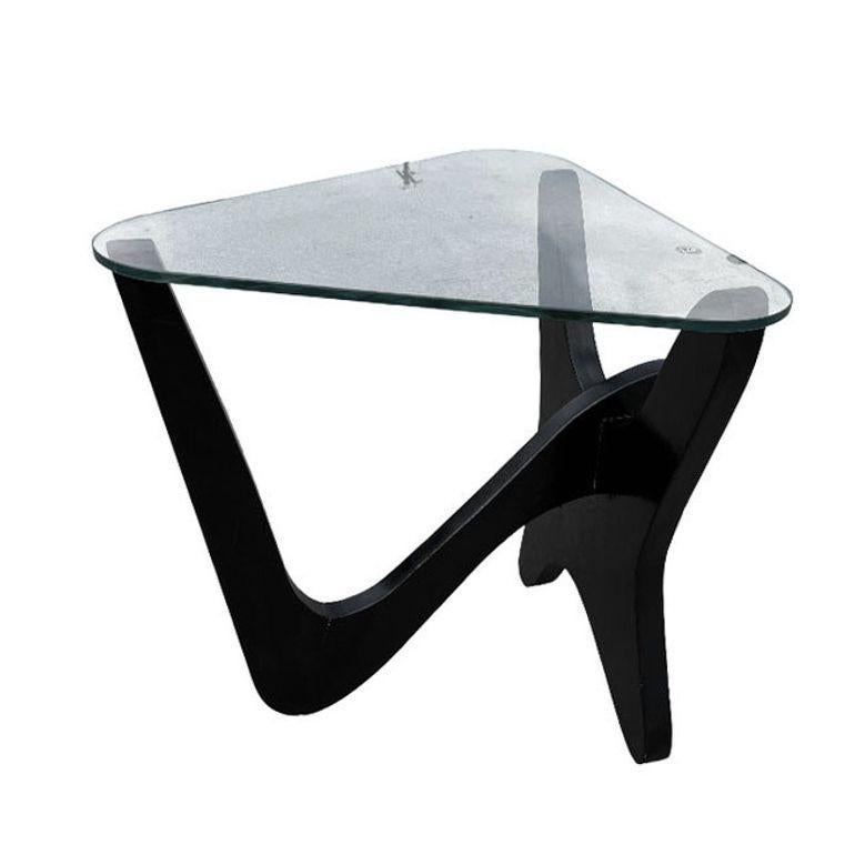 Chêne Ensemble table basse et table d'appoint biomorphique « avion » de style Noguchi en vente