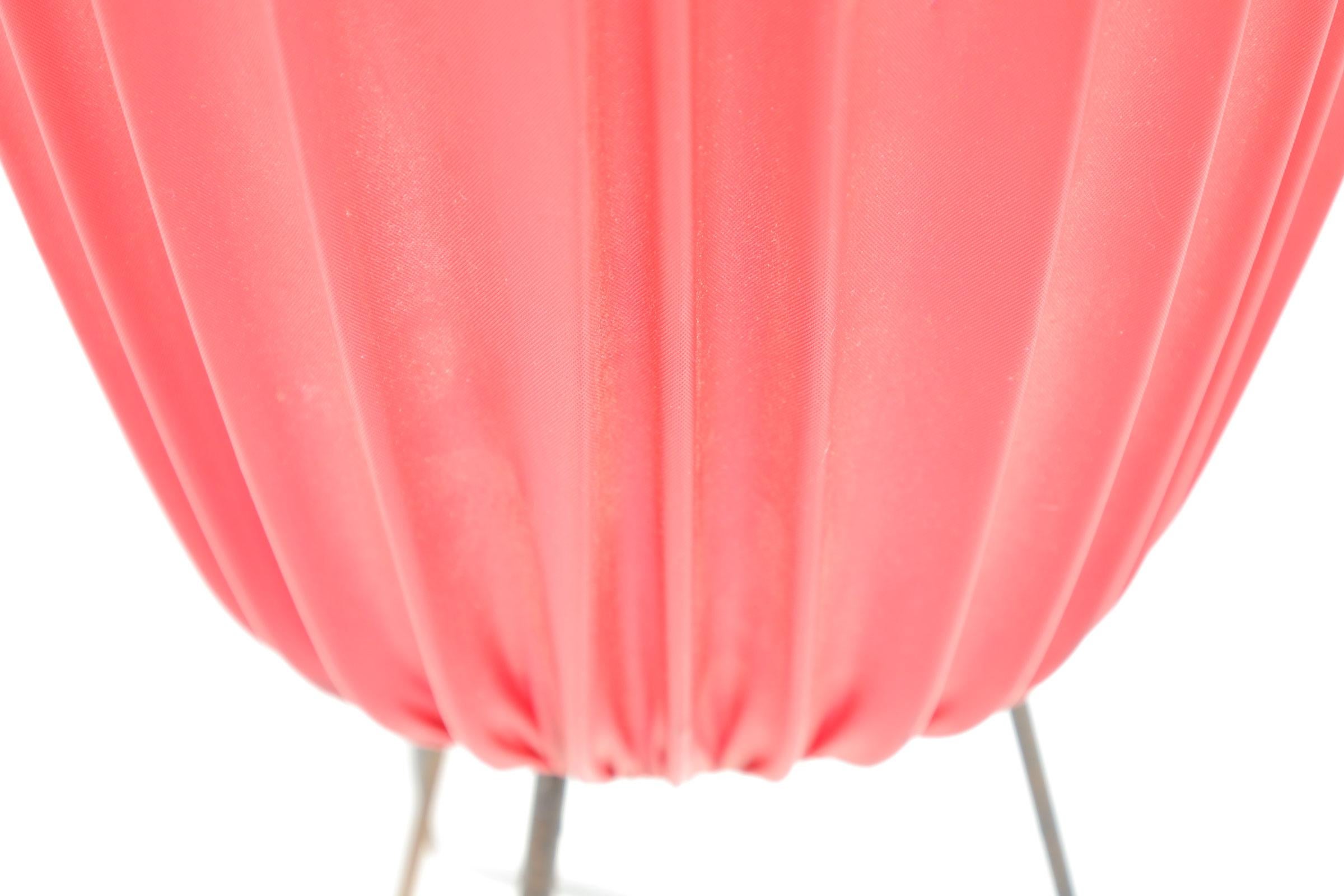 American Noguchi Style Floor Lamp in Red For Sale