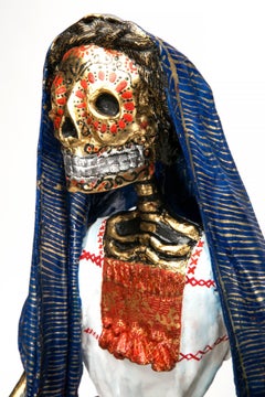 Catrina Tlaxcalteca / Mexican Folk Art Carton Sculpture