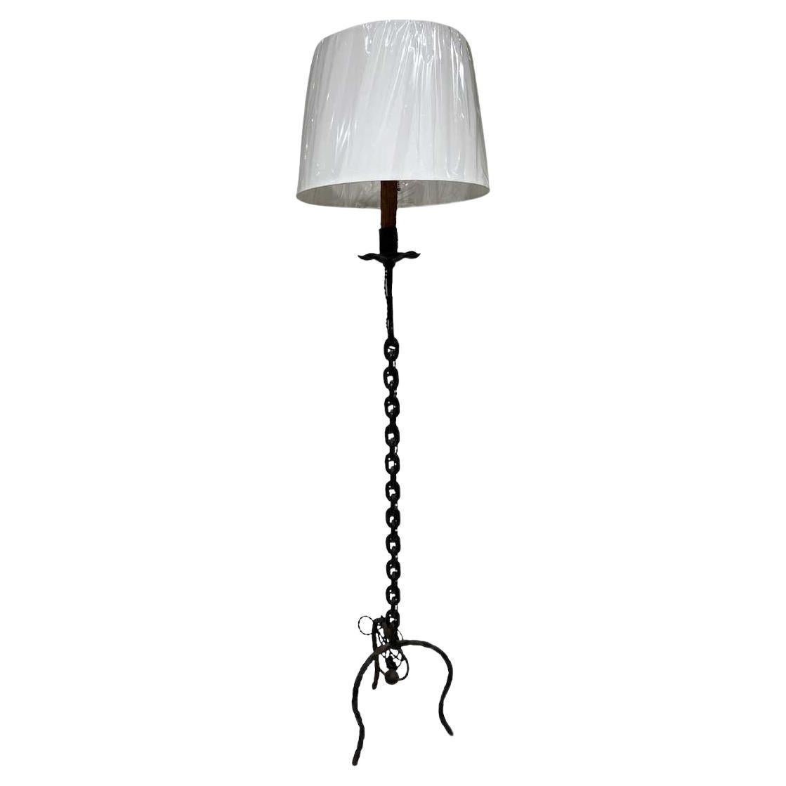 Noir Chain Link Floor Lamp