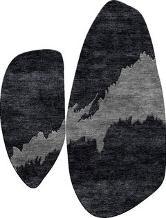 NOIR HORIZON - Tapis fait à la main par Rugs & Co.