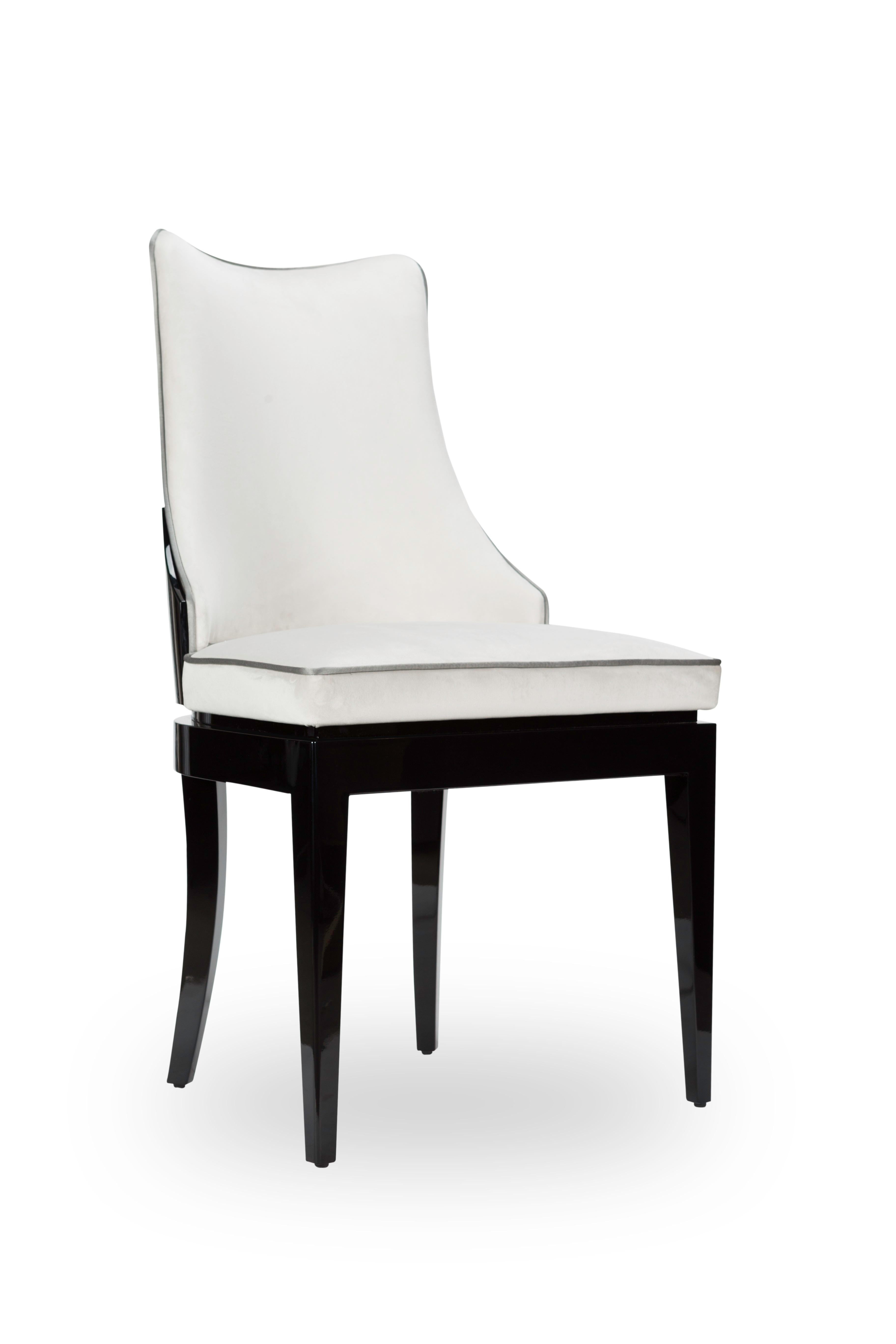 Portuguese Noir I Dining Chair by Memoir Essence For Sale
