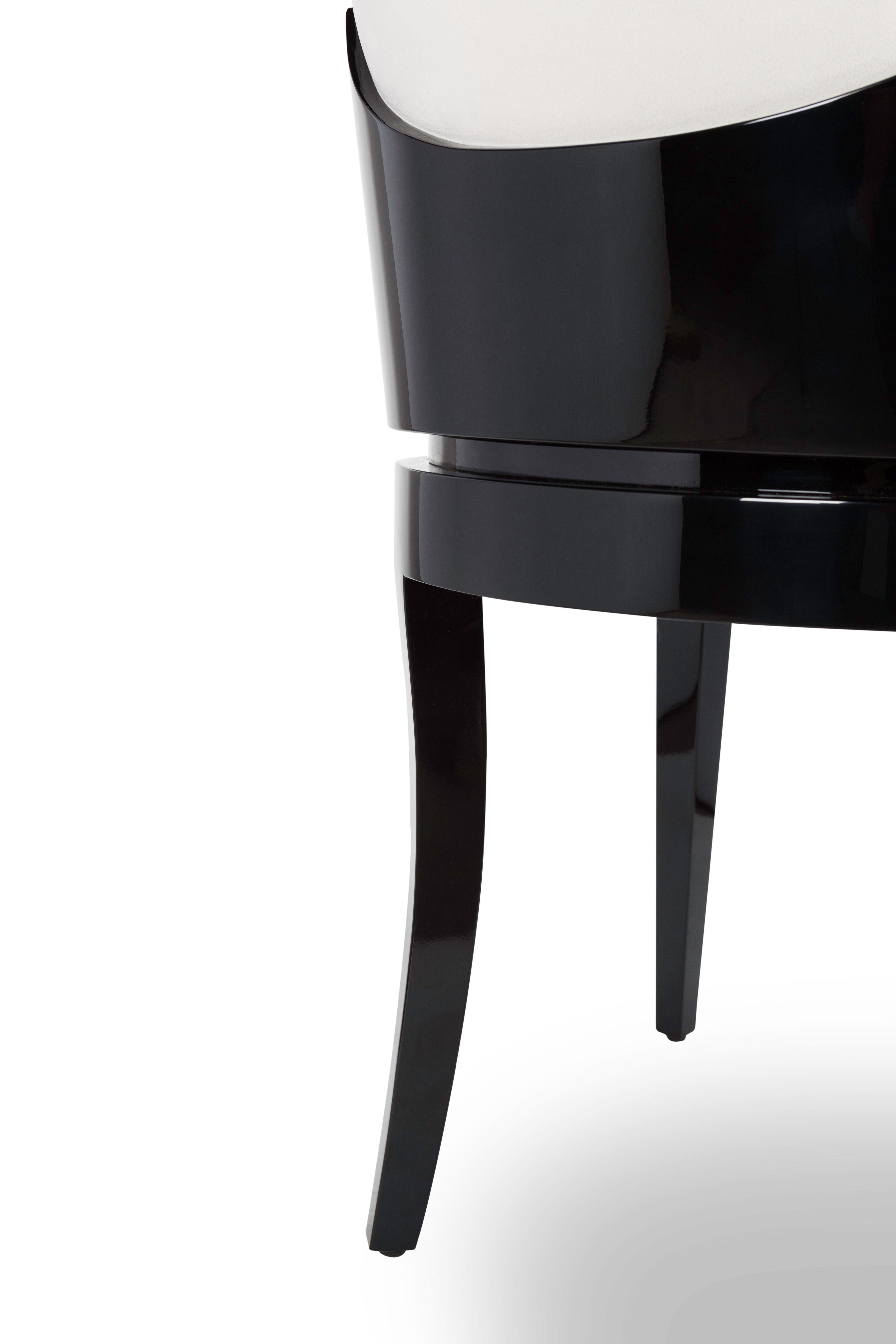 Post-Modern Noir II Dining Chair by Memoir Essence For Sale