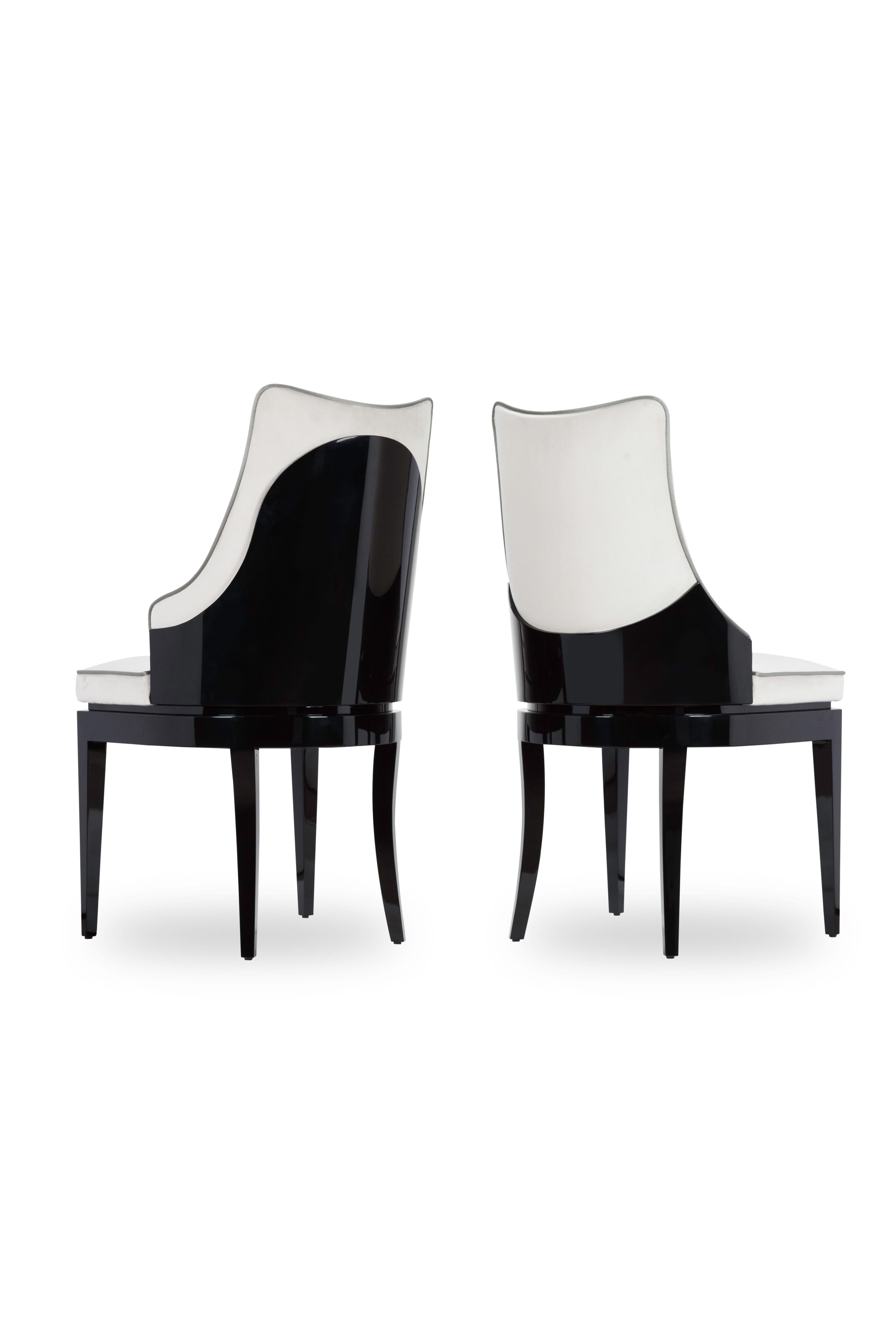 Noir II Dining Chair by Memoir Essence In New Condition For Sale In Geneve, CH