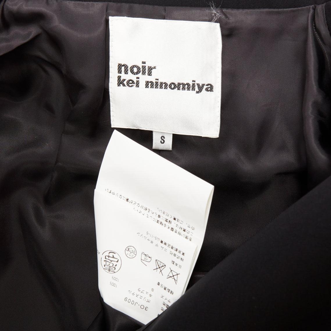 NOIR KEI NINOMIYA 2015 noir kei ninomiya veste de motard en perles noir mat S en vente 4