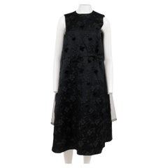 Noir Kei Ninomiya Comme De Garcons Kleid Größe Small US 2 Schwarz Floral Jacquard
