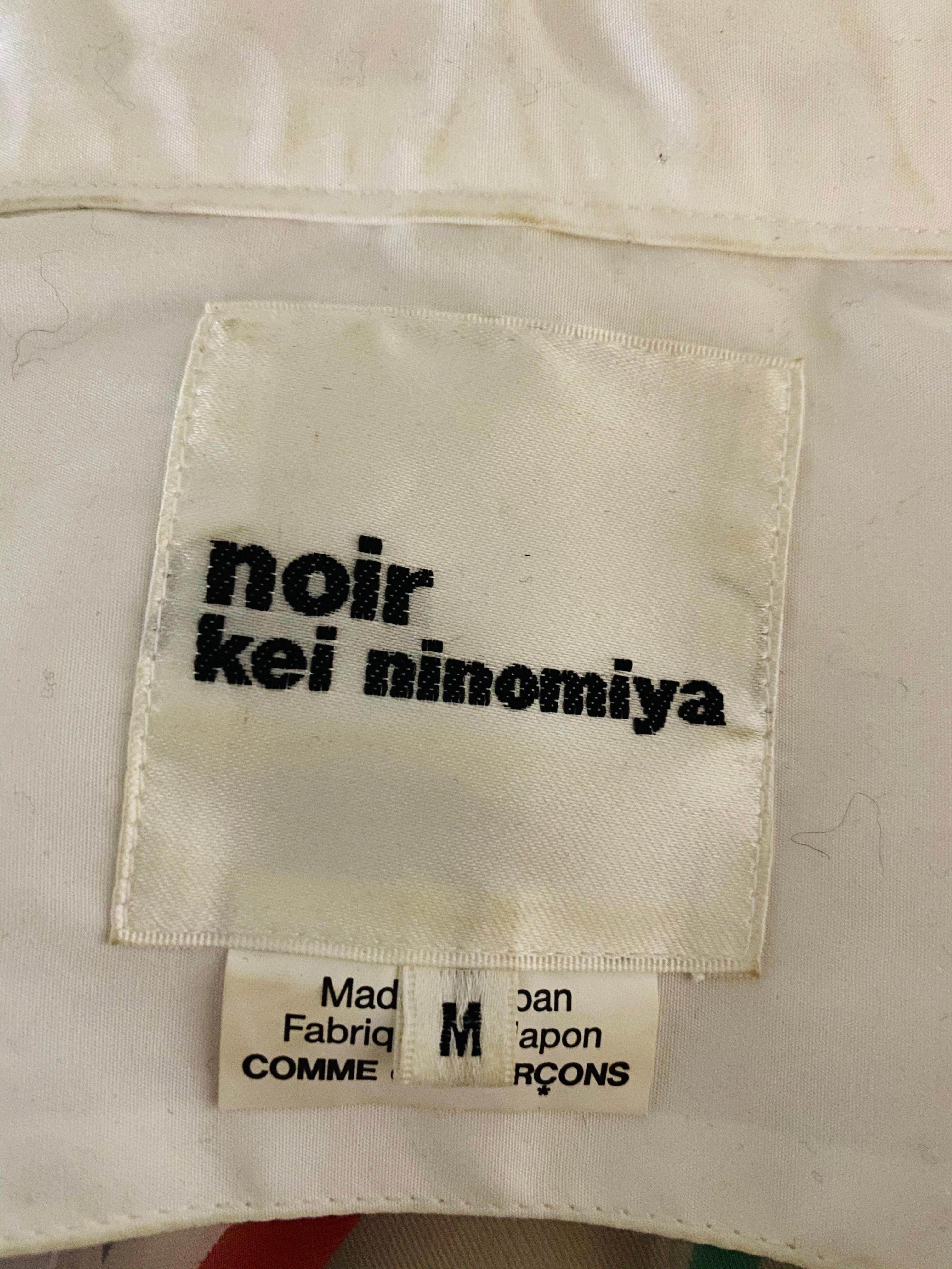 Noir Kei Ninomiya Comme Des Garcons White Button Down Blouse Size M 4