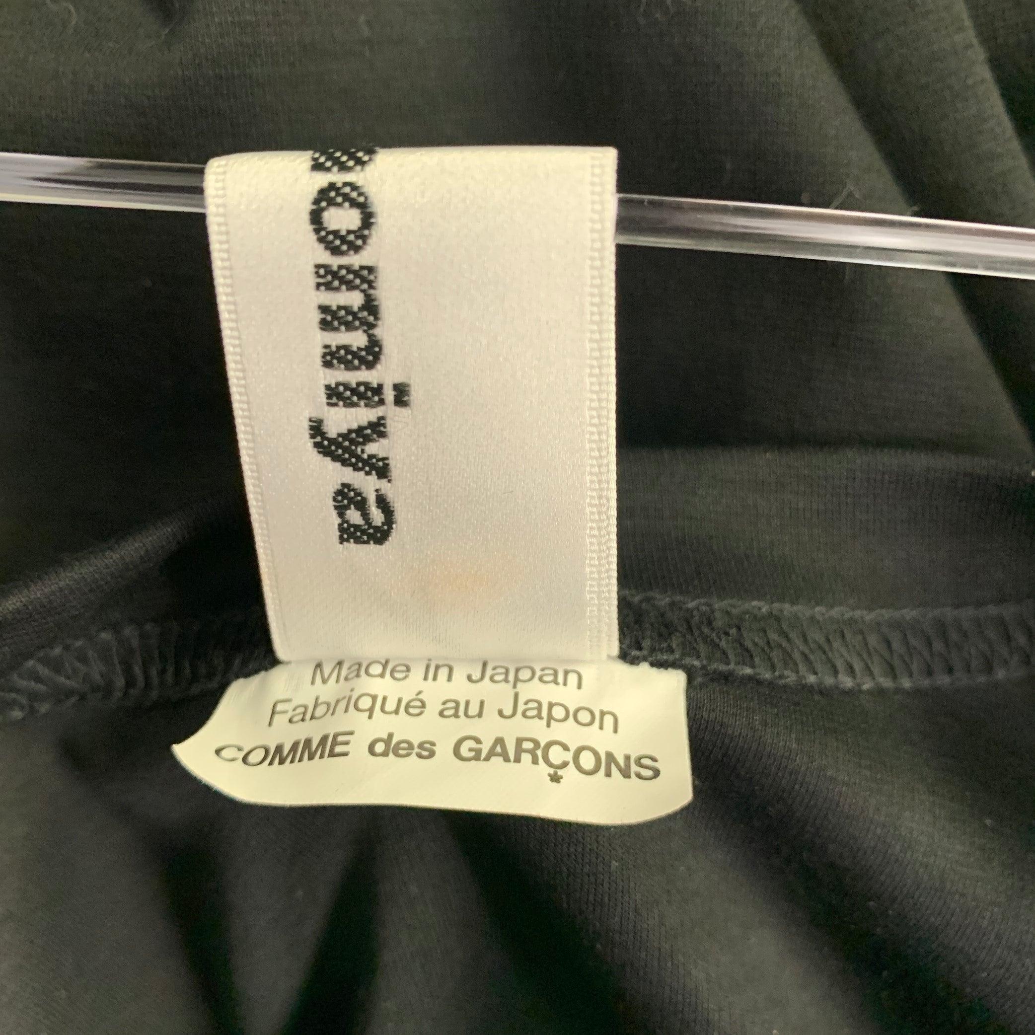 NOIR KEI NINOMIYA Size M Black Cotton Blend Balloon Sleeves Crew Neck Dress Top 1