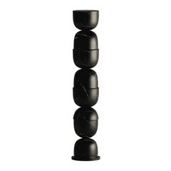 Noir Pillars Black Marble Totem