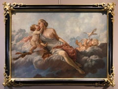 Venus Cupid Hallé Paint 18th Century Oil on canvas Old master French school