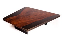 Nola Cocktail Table, Customizable Wood, Metal and Resin
