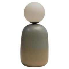 Nola Table Lamp in Blue Oxide by Cruc Studio, Ceramic Handmade Lamp