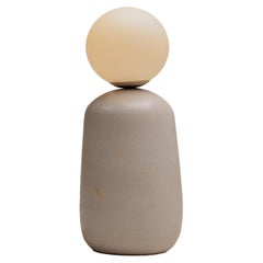 Nola Lamp in Grey Oxide by Cruc Studio, Ceramic Handmade Lamp