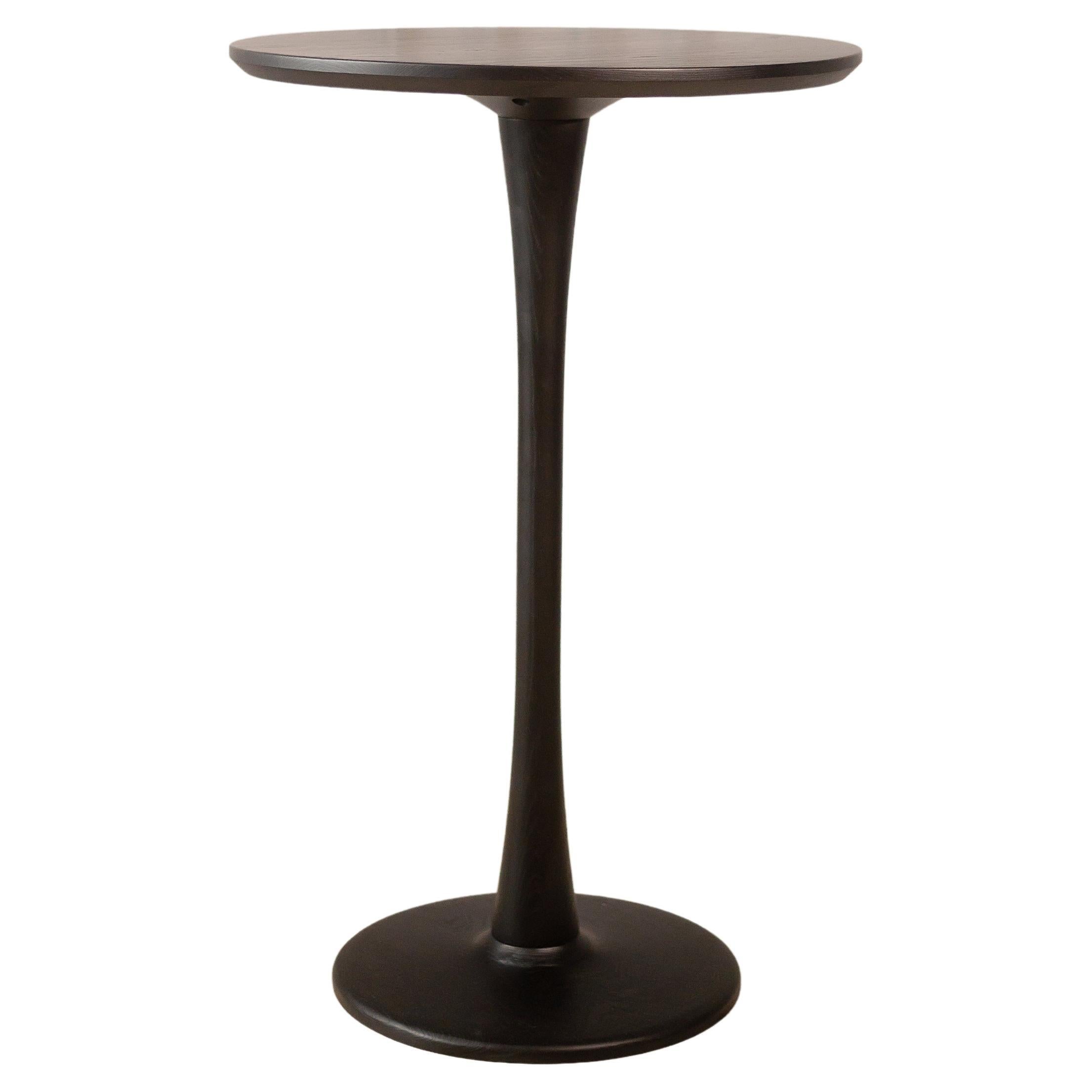 Nolan Black Ash Solid Wood Modern High Bar Table (table de bar haute) en vente