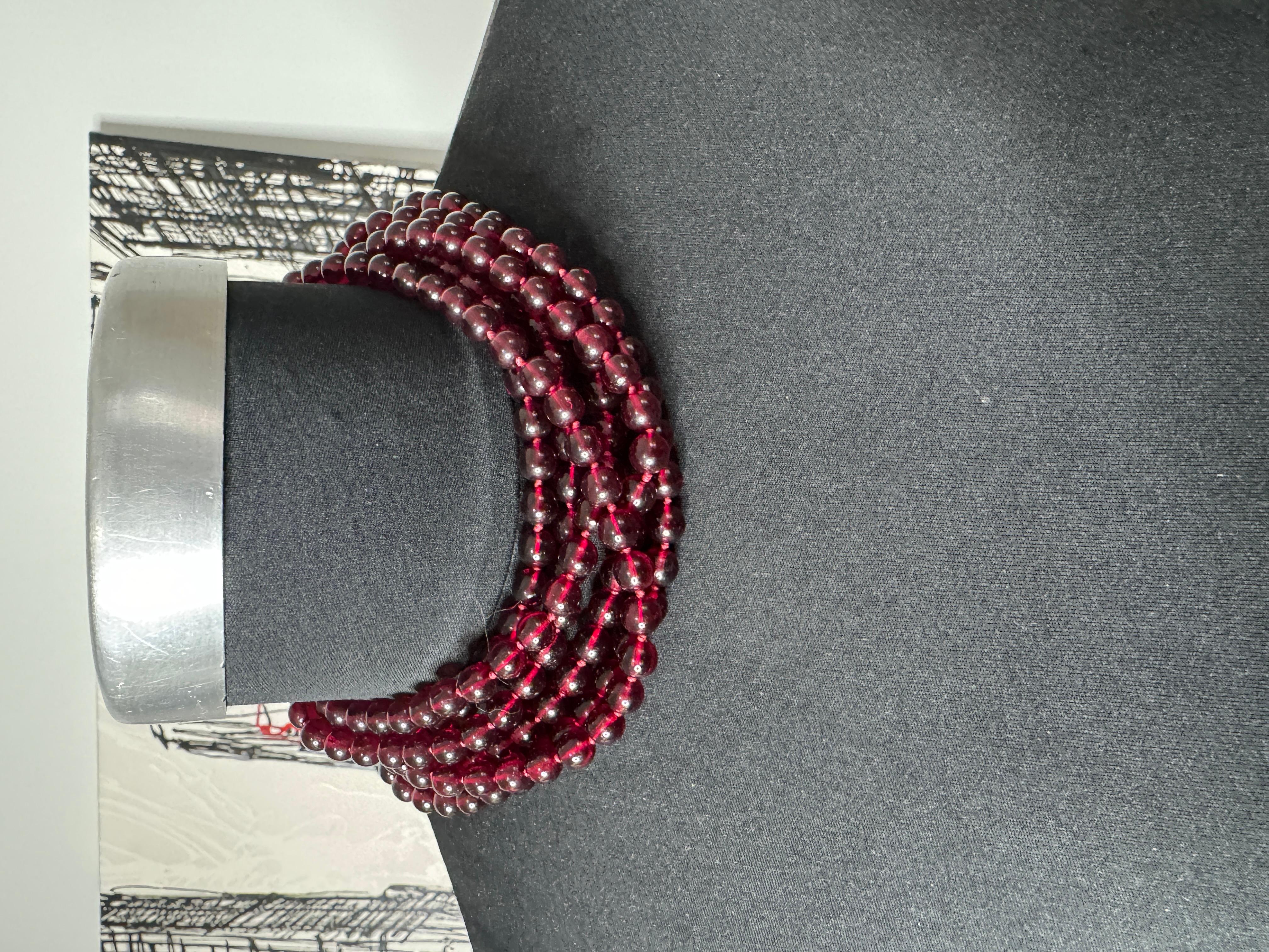 Nolan Miller, collier en cristal à 3 brins, années 1980 en vente 3