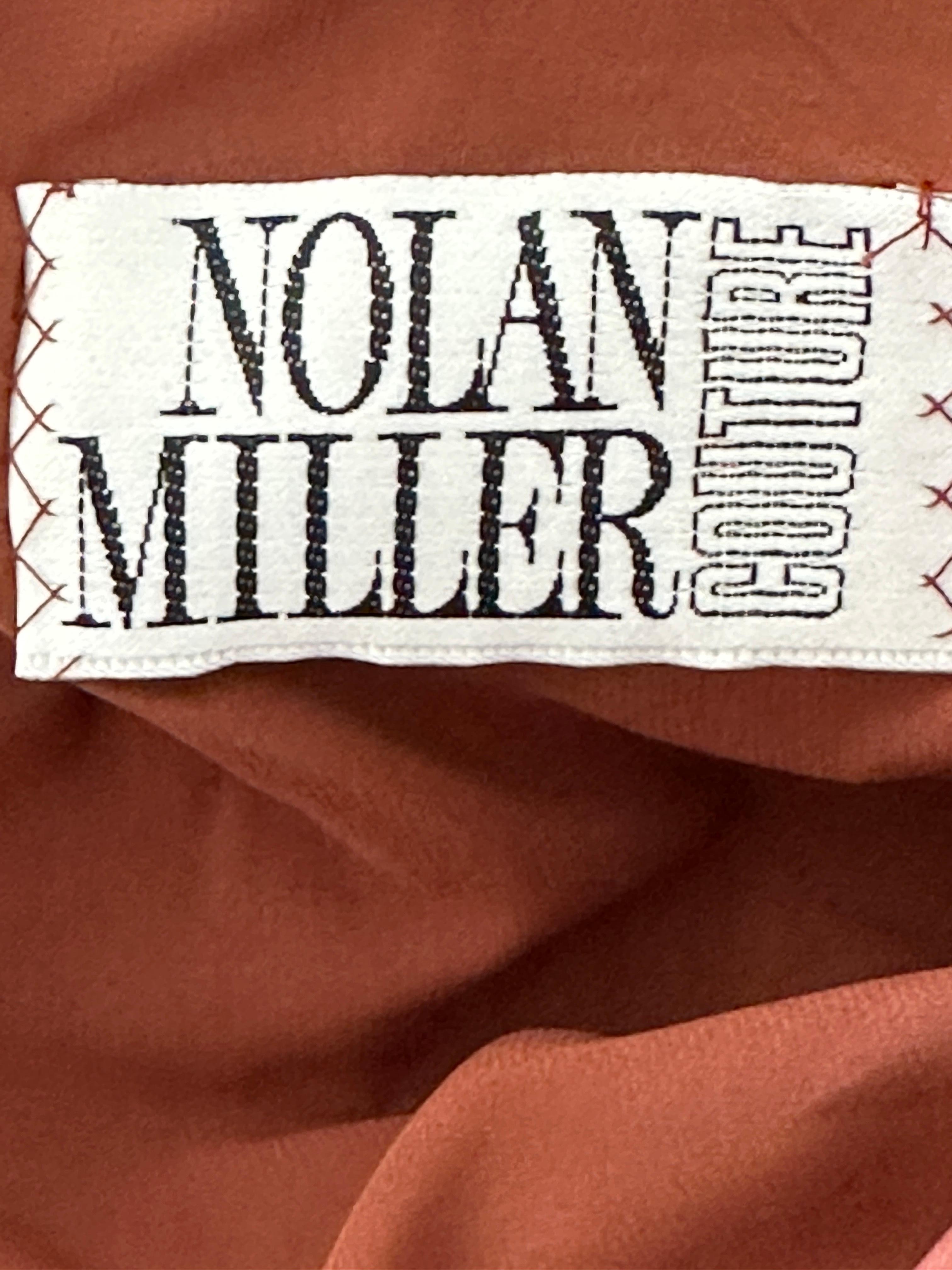 Nolan Miller Couture Vintage Metallic Strapless Corset Dress Size 14 For Sale 8