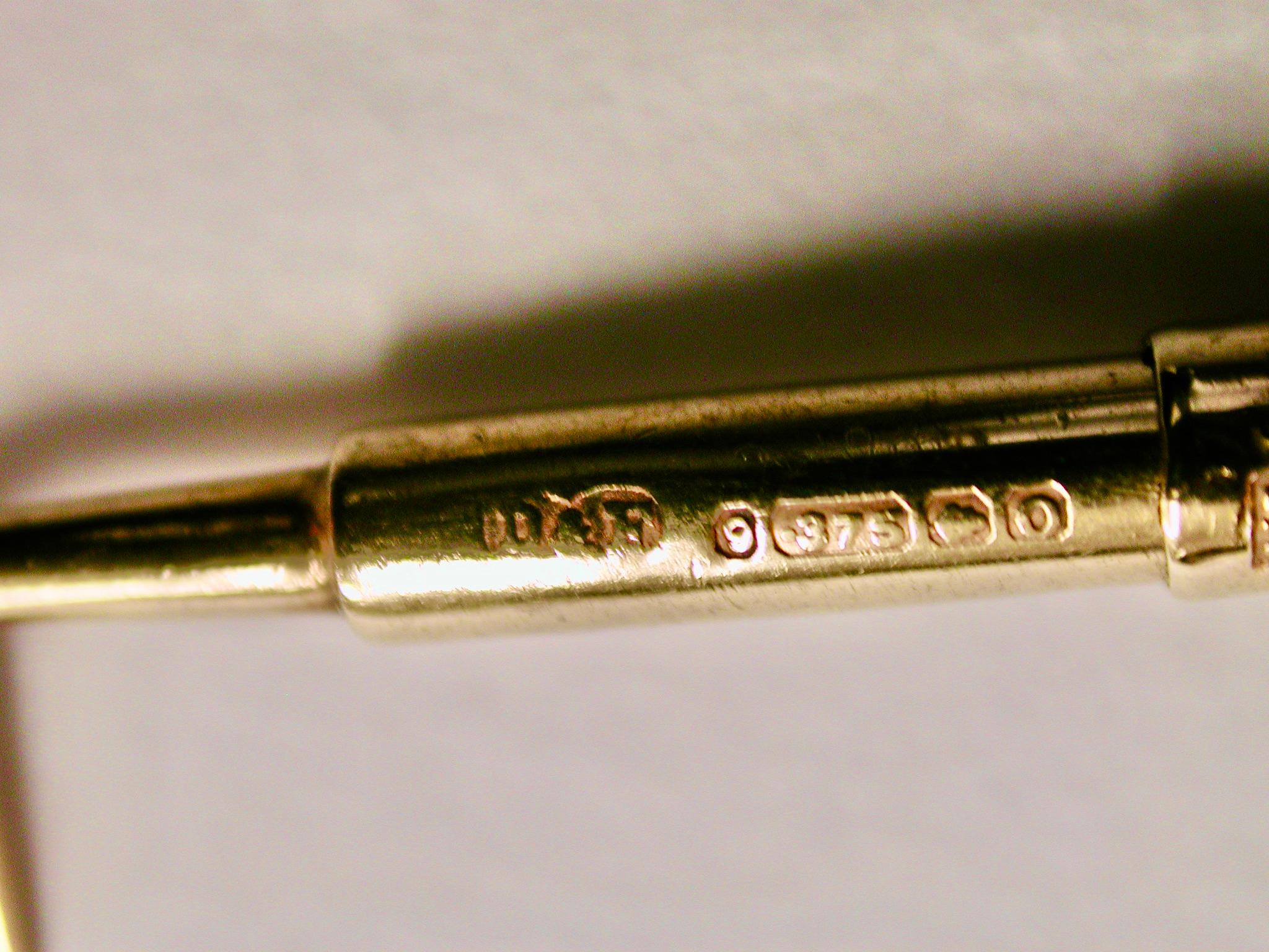 Novelty 9 Ct Gold Golf Club Swizzle Stick, Deakin & Francis, 1938, Birmingham For Sale 2